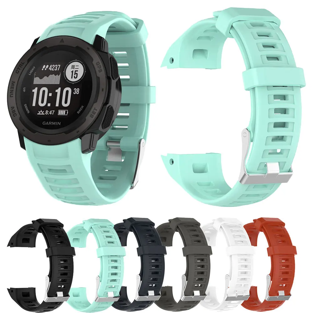 Silicone Watch Straps For Garmin Instinct Sport Wrist Bracelet