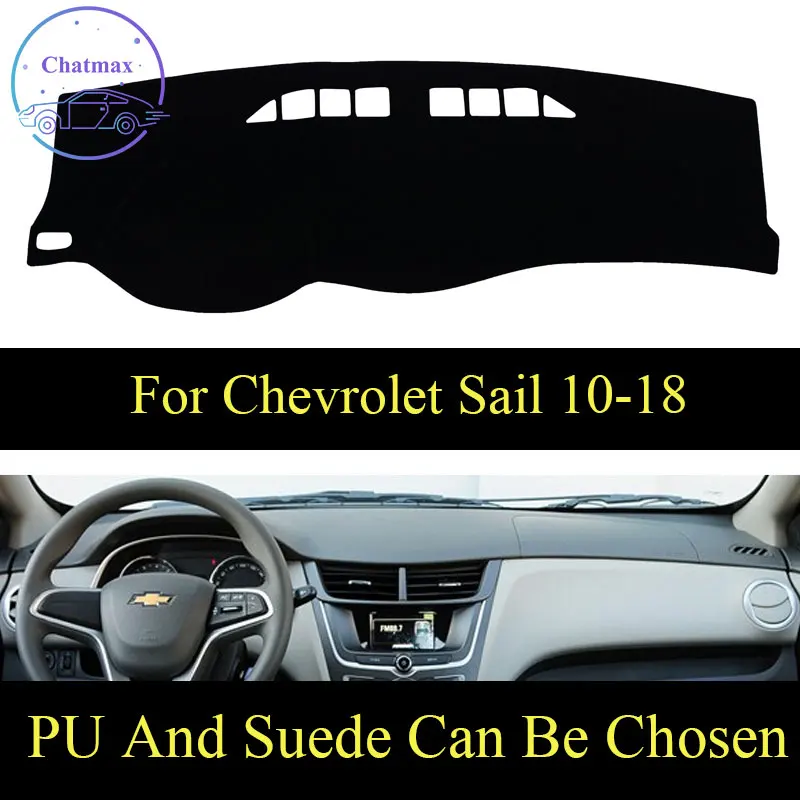 

Customize For Chevrolet Sail/Sail 3 2014-2018 Dashboard Console Cover PU Leather Suede Protector Sunshield Pad