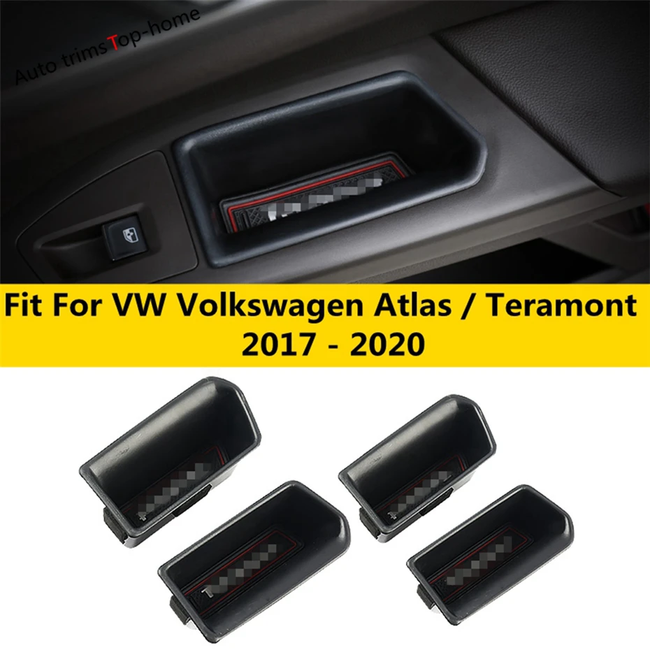 

Ящик-органайзер на переднюю и заднюю дверь автомобиля для VW Volkswagen Atlas / Teramont 2017-2020, пластиковый комплект аксессуаров для интерьера