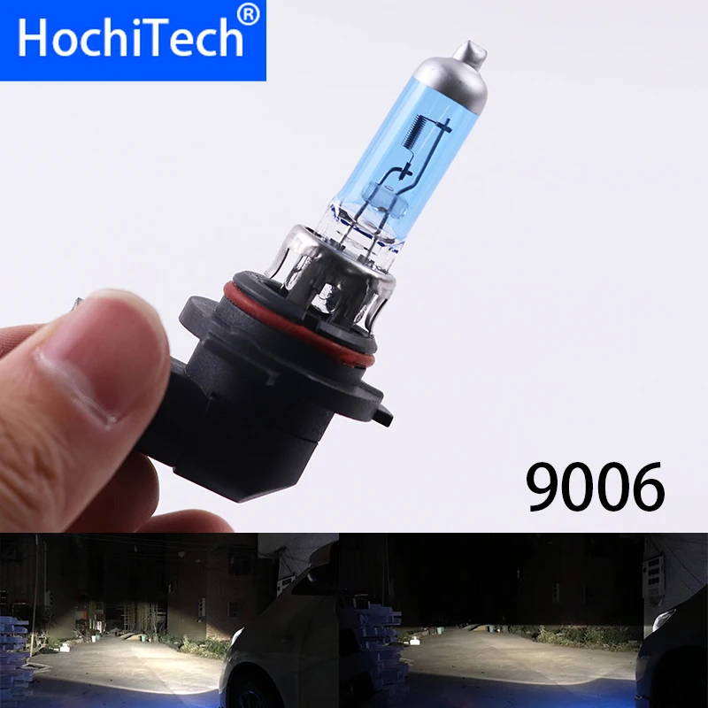 Top Quality 9006 Halogen Lamp 6000K 12V 100W 55W 3000Lm Xenon Dark Blue Super White Quartz Glass Car HeadLight Replacement Bulb |