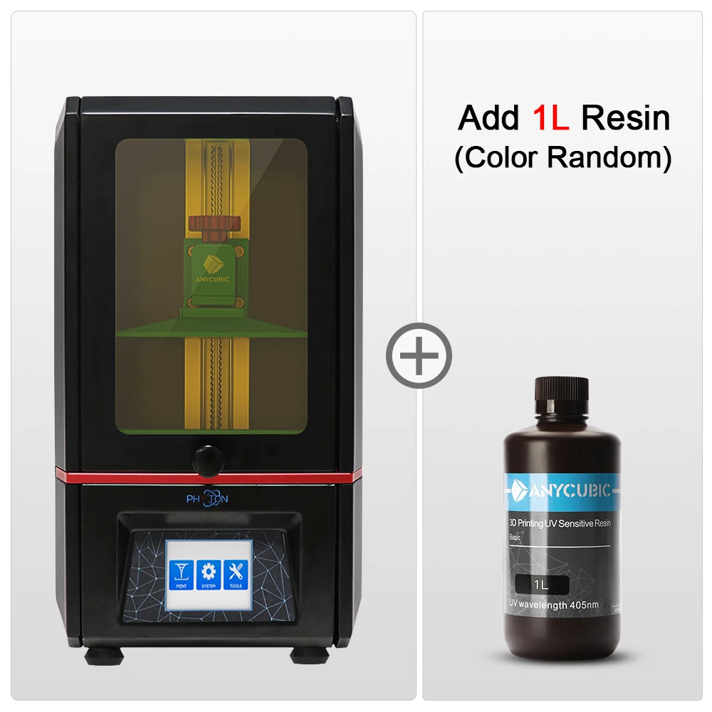 PhotonAdd1L ANYCUBIC Photon SLA 3d принтер размера плюс Off-Line без смолы УФ принтер lcd 3d принтер печать Impresora 3d Drucker Impressora - Цвет: PhotonAdd1L