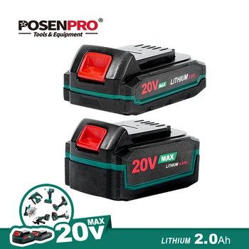

20V Battery Charger 2.0Ah 4.0Ah Rechargeable Lithium Battery Also for POSENPRO LANNERET