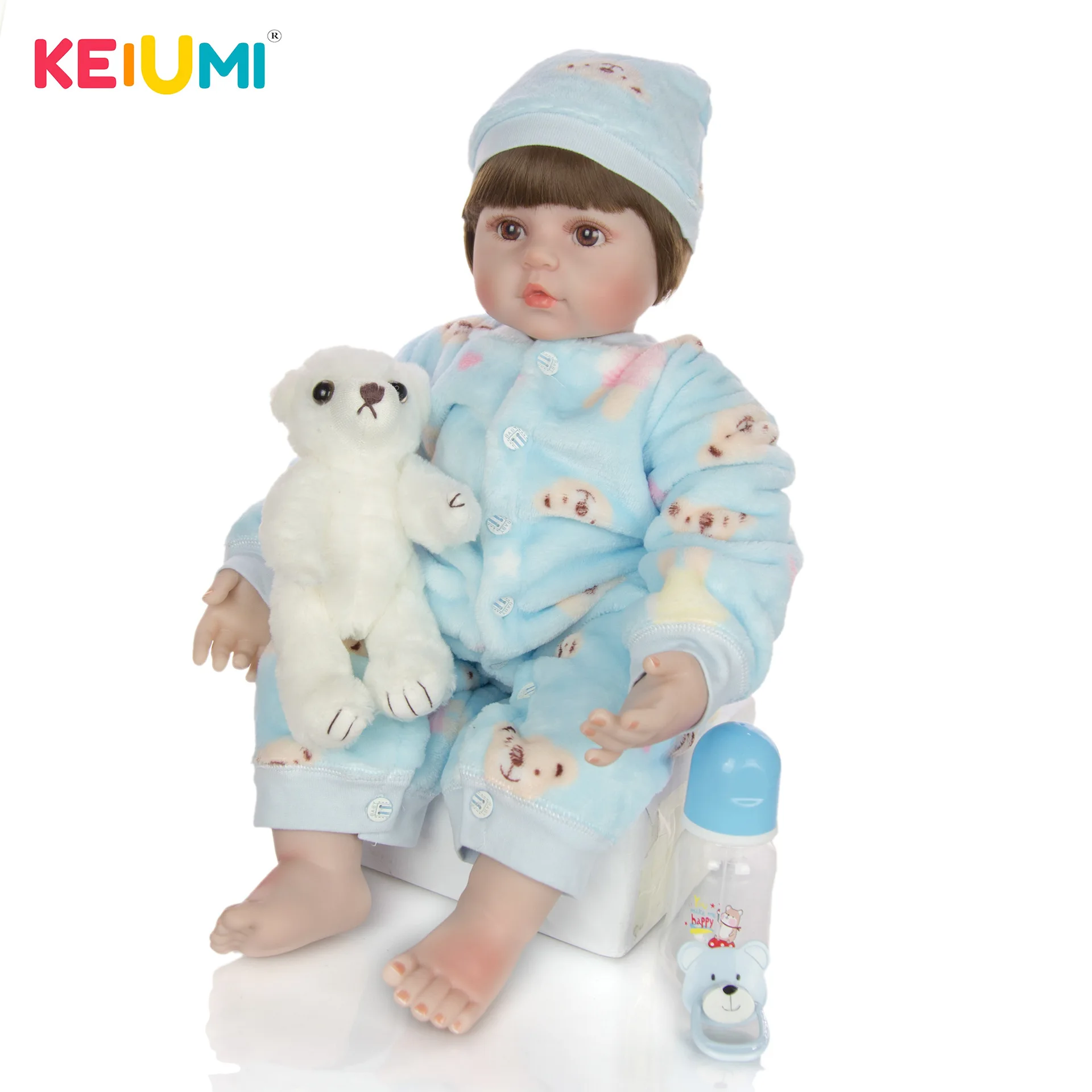 

Keiumi 24-Inch Reborn Baby Doll Reborn Baby Cloth Body Model Infant Hot Selling