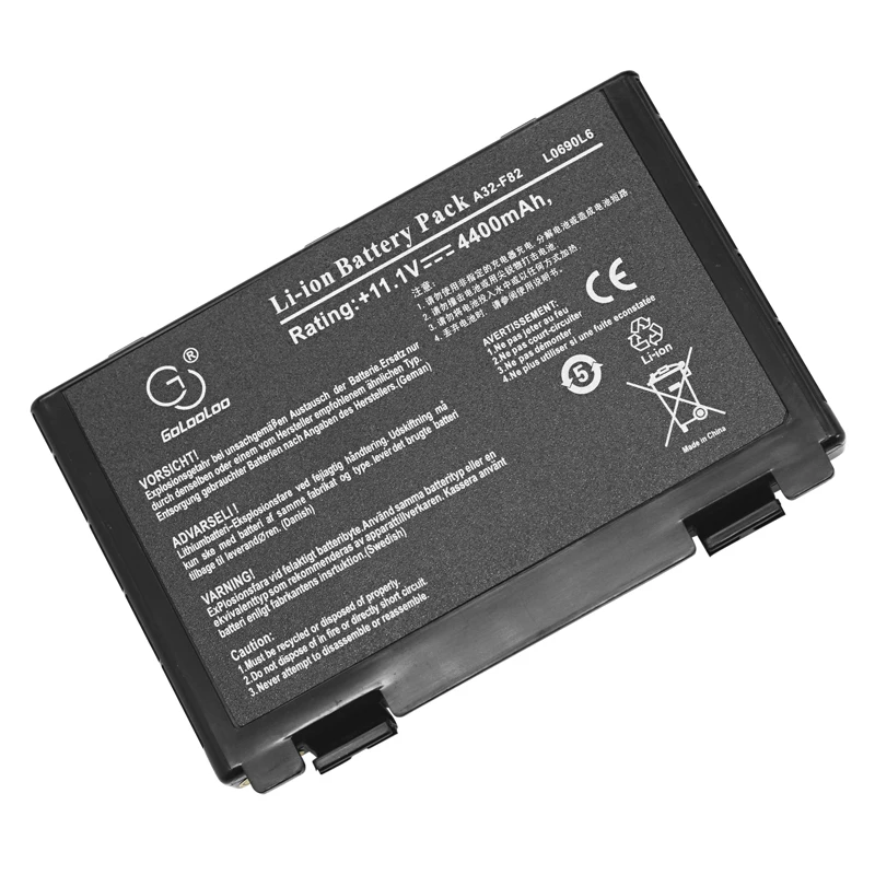 6600 мАч аккумулятор для ноутбука ASUS A32 F82 A32-F52 A32-F82 K40 K40in K50 K50in k50ij K50ab K42j K51 K60 K61 K70 P81 X5A X5E X70 X8A