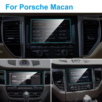 

For Porsche Macan Interior 2014-2019 Car GPS Navigation Protector Tempered Glass Screen Protective Film Auto Styling Accessories
