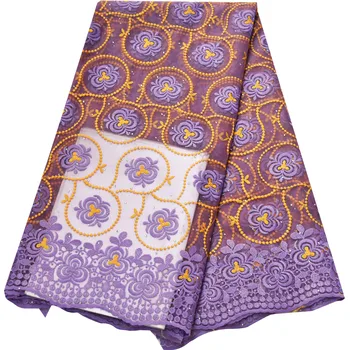 

Latest French 2019 High-Quality Milk Silk Mesh fabric Embroidered Tulle Lace Fabric Material For Nigerian Wedding dress N2716