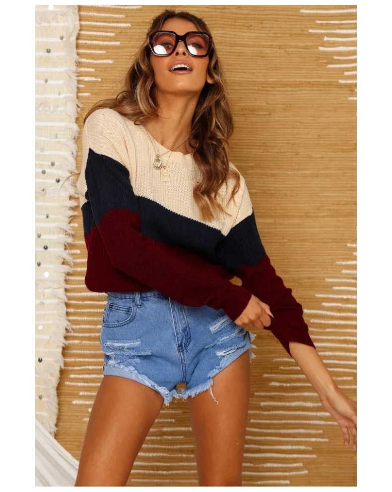 

2020 European and American Women's Autumn and Winter Hot Casual Loose Sweater Sweater Women