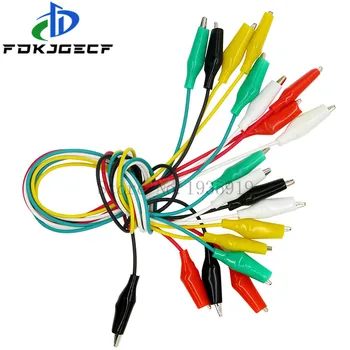 

10pcs Alligator Clips Electrical DIY Test Leads Alligator Double-ended Crocodile Clips Roach Clip Test Jumper Wire