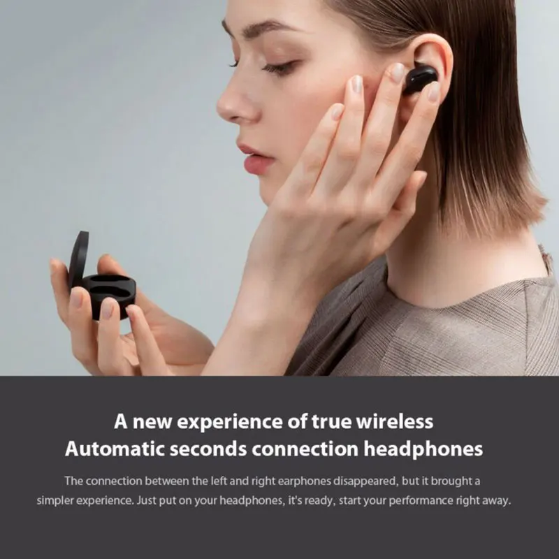 Bluetooth 5,0 беспроводные наушники-вкладыши спортивные автоматические сопряжения с 500mAh зарядным чехлом