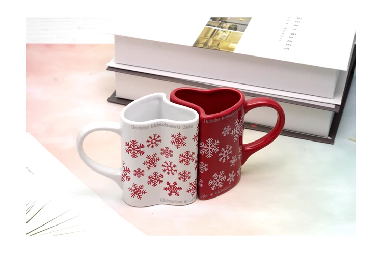 New Christmas Snowflakes, Christmas Boots, Ceramic Cup, Cartoon Cup, Penholder, Milk Coffee Cup cute mug