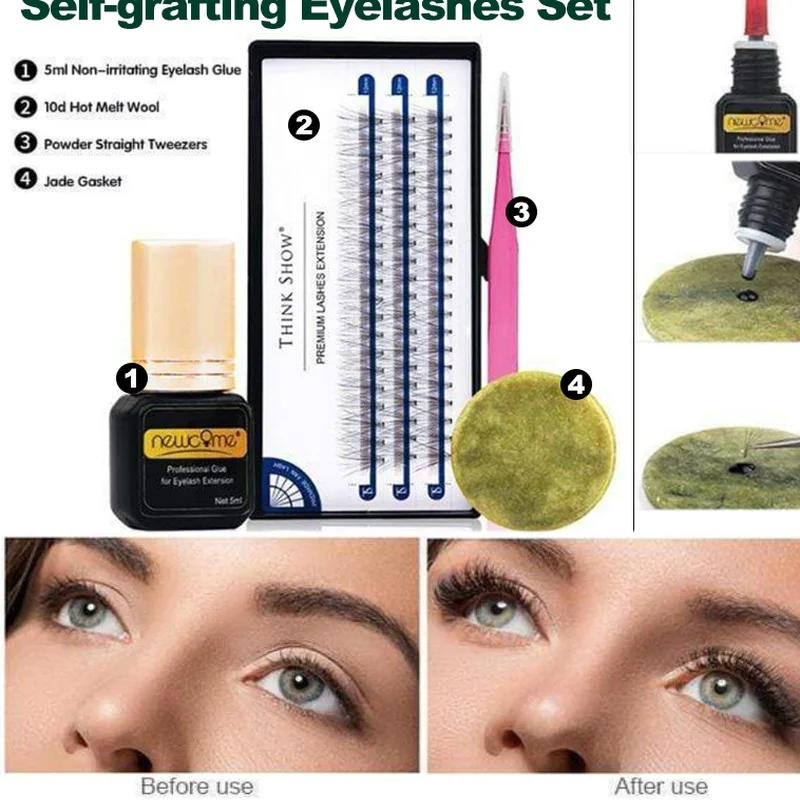 Delineador à Prova Auto-enxerto Cílios Conjunto Falso Magnético Dwaterproof Água Líquido Pinça Duradouro Artesanal Maquiagem Ferramenta 1 Beleza e saúde