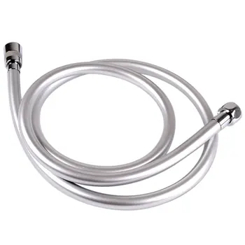 

PVC Explosion Proof Silver Bath Shower Hose Swivel Connector Handheld Heat Resistant Flexible High Pressure Smooth Hotel Long