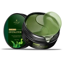 60 шт. зеленая маска для глаз с морскими водорослями Маска для лица повязка для глаз увлажняющий и укрепляющий кожу удаляет темные круги против отечности гелевая маска для глаз