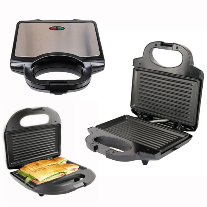 Multifunctional Electric Mini Sandwich Makers Grilling Panini Plate Toaster Steak Hamburger Breakfast Machine Barbecue Oven Eu