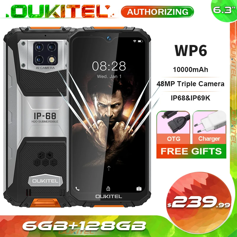 Oukitel Wp5 Pro Black Cell Phones Sale Price Reviews Gearbest