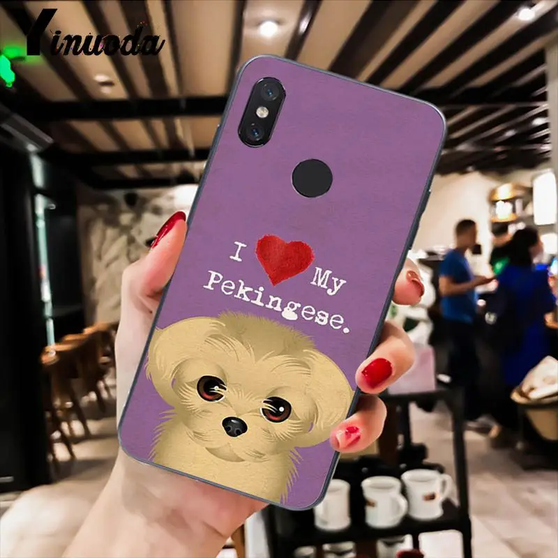 A3 Yinuoda милый черный чехол для телефона с Мопсом I Love My Dog для Xiao mi Redm4X 6A Red mi Go Red mi 5 5Plus Note4 Note5 7 mi A1 A2Lite - Цвет: A3
