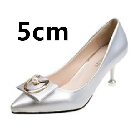 Cresfimix zapatos de mujer; женские модные красные удобные туфли-лодочки из искусственной кожи на высоком каблуке; красивые женские туфли для улицы и офиса; c2285 - Цвет: Золотой