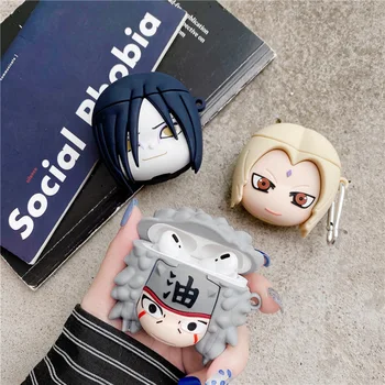 3D Naruto Anime Case for Apple AirPods Pro 1&2 + Key-chain