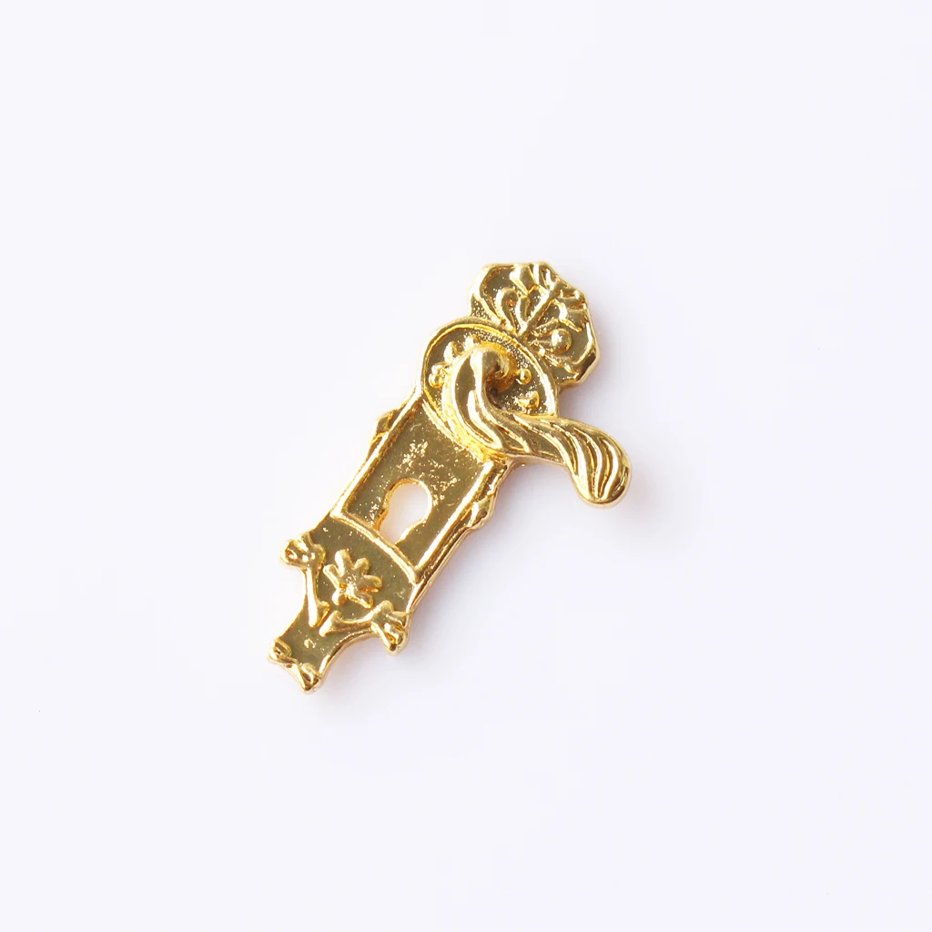 4 Sets Doll House Miniatures Door Locks w. Keys for 1:12 Dollhouse Accs