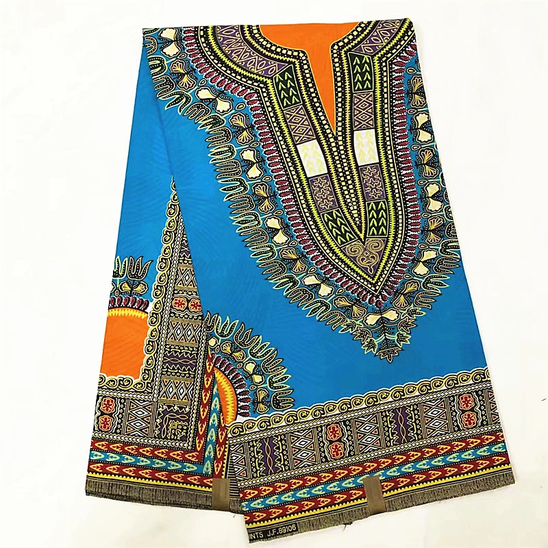 Африканская ткань Дашики последняя африканская вощеная ткань принтом хлопок материал для женщин набедренная ткань 6 ayrds/лот