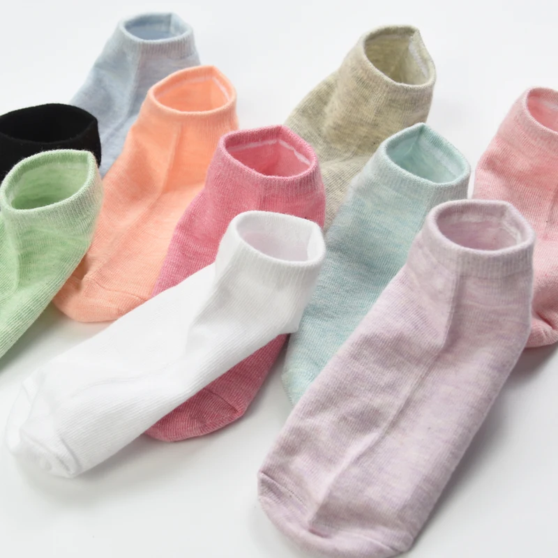 Носки женские хлопковые карамельных цветов 10 пар|calzini donna|calcetines algodon mujersokken vrouwen |
