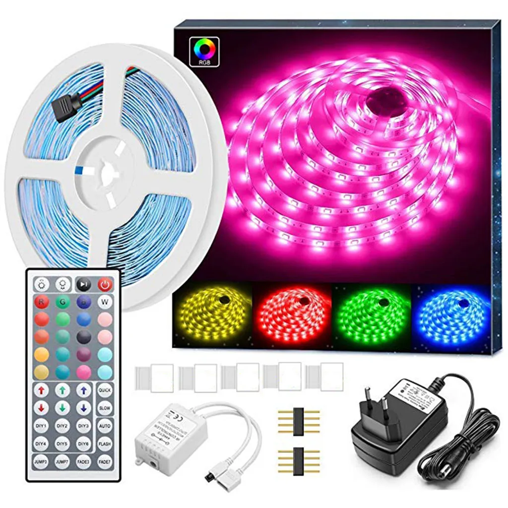 5 м 5050 RGB многоцветный светодиодный свет с неводонепроницаемым с пультом дистанционного управления