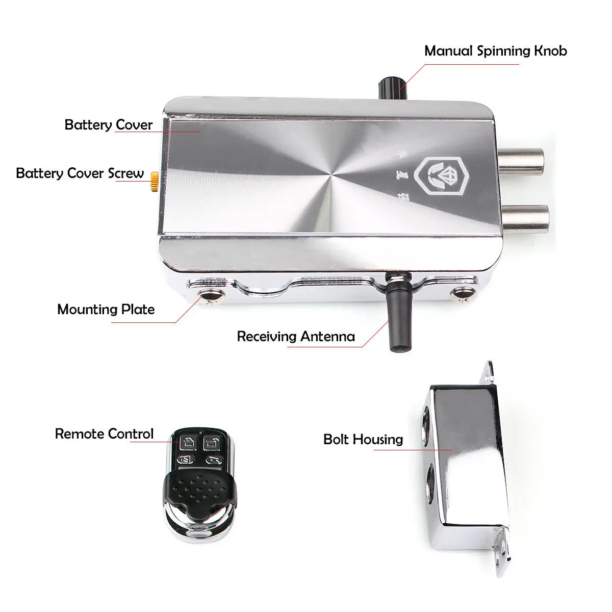

Home Wireless Anti-theft Lock Automatically Intelligence Remote Lock 433MHz Safe