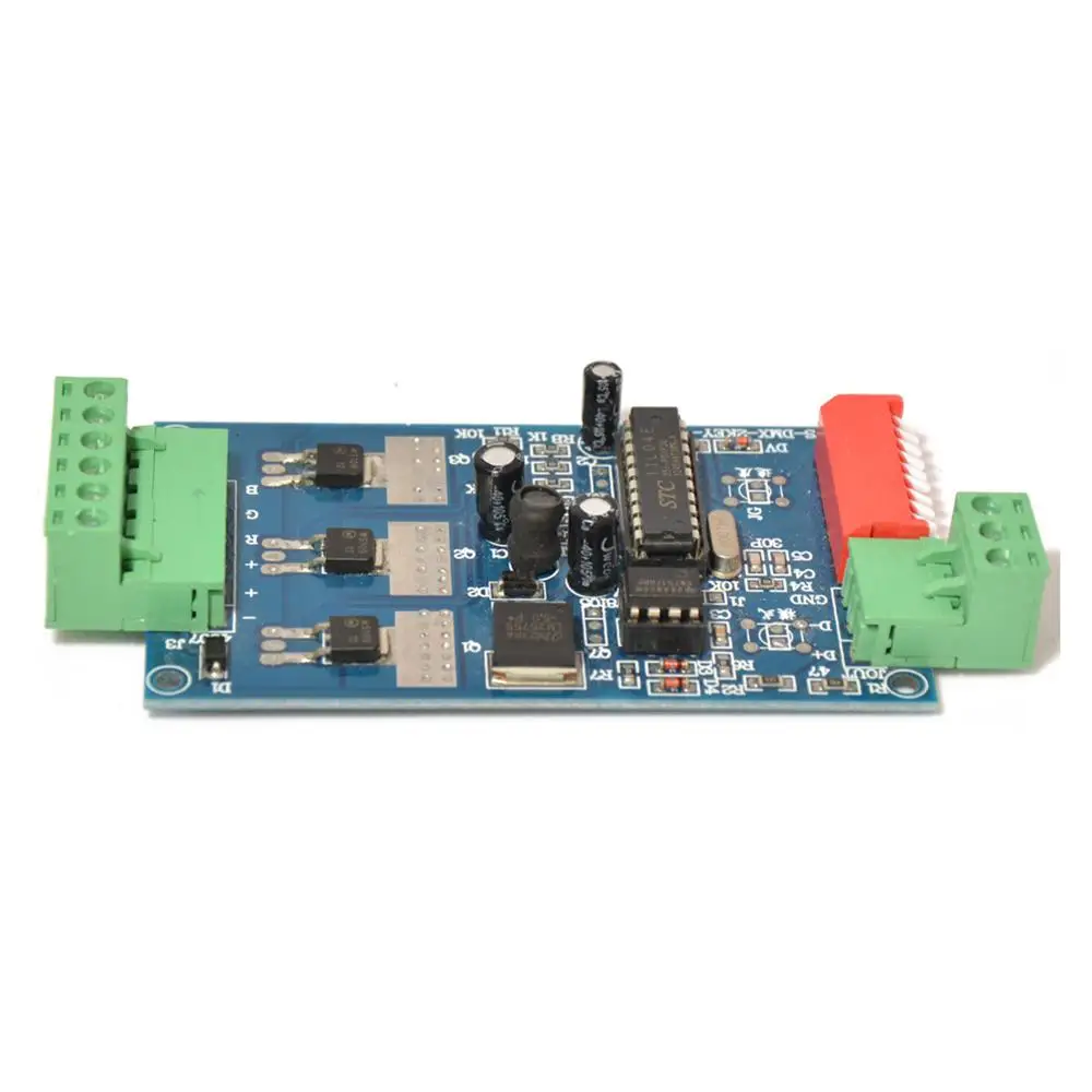 3CH канальный легкий DMX светодиодный контроллер Dmx декодер WS-DMX-2KEY-3CH-BAN и драйвер RGB модуль светильник