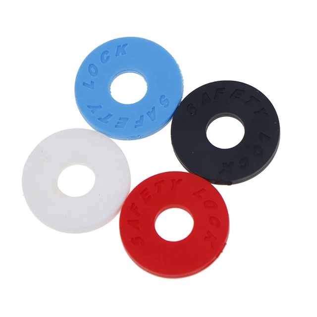 5pcs Guitar Strap Block Rubber Safety Lock Washer Acoustic Electric Guitar Bass Ukulele Accessories