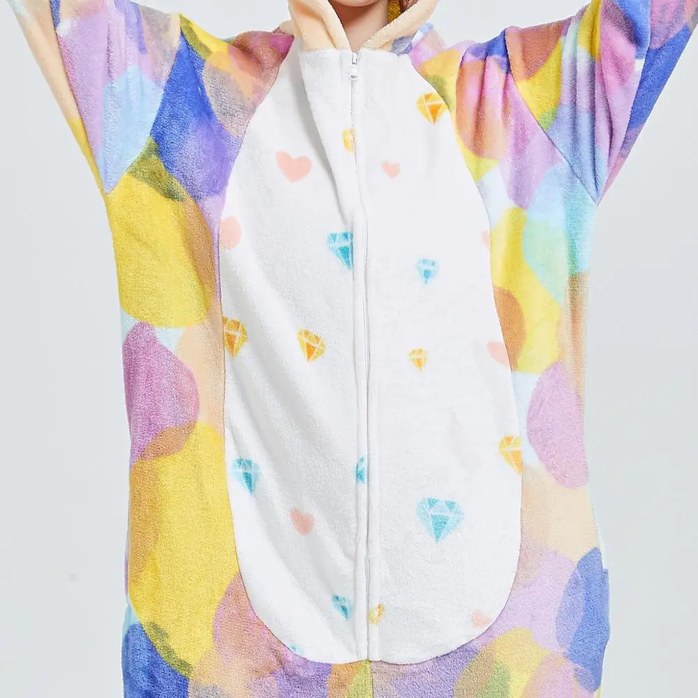 Kids Pajamas Girls Boys Sleepwear Baby Jumpsuit Night Clothes Animal Cartoon Wolf Flannel Unicorn Children's Pyjamas For 6 8 10T