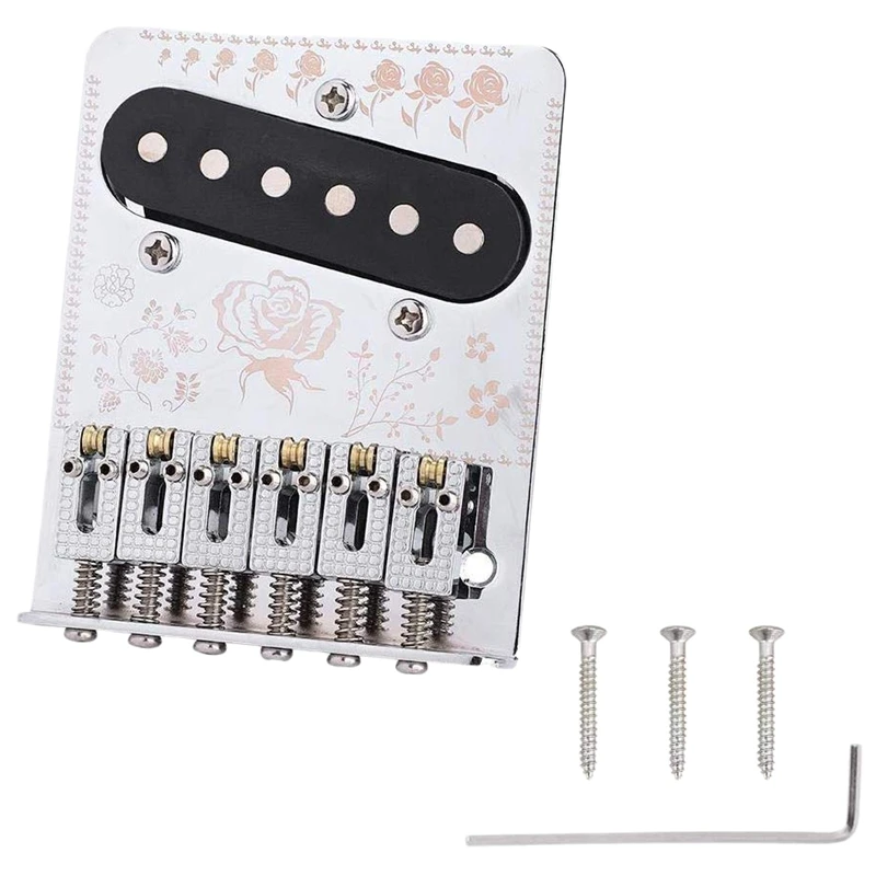 Гитарный мост, магнитное седло, гитарный мост с одной катушкой, слот для звукоснимателя, набор хвостов с Для TL Telecaster, электрогитары