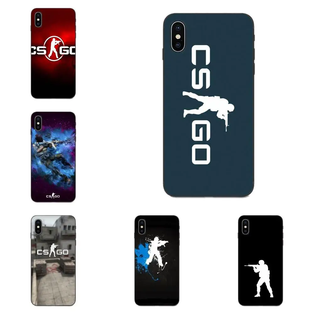 Мягкий чехол из ТПУ для Apple iPhone X XS Max XR 4 5 6 6S 7 8 Plus игровой Csgo | Мобильные телефоны и