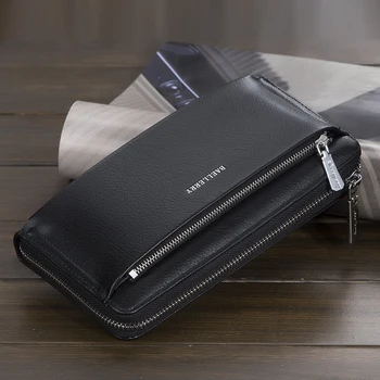 

Men's long wallet large capacity zipper handbag simple zipper handbag
