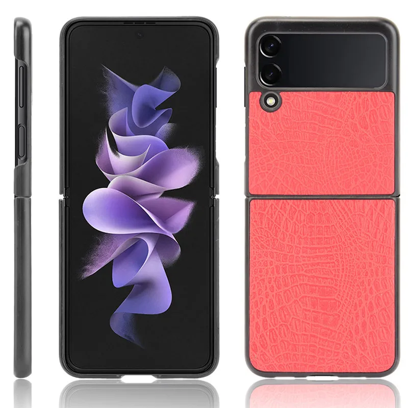 Чехол-книжка с крокодиловым рисунком для Samsung Galaxy Z 3 | Мобильные телефоны и