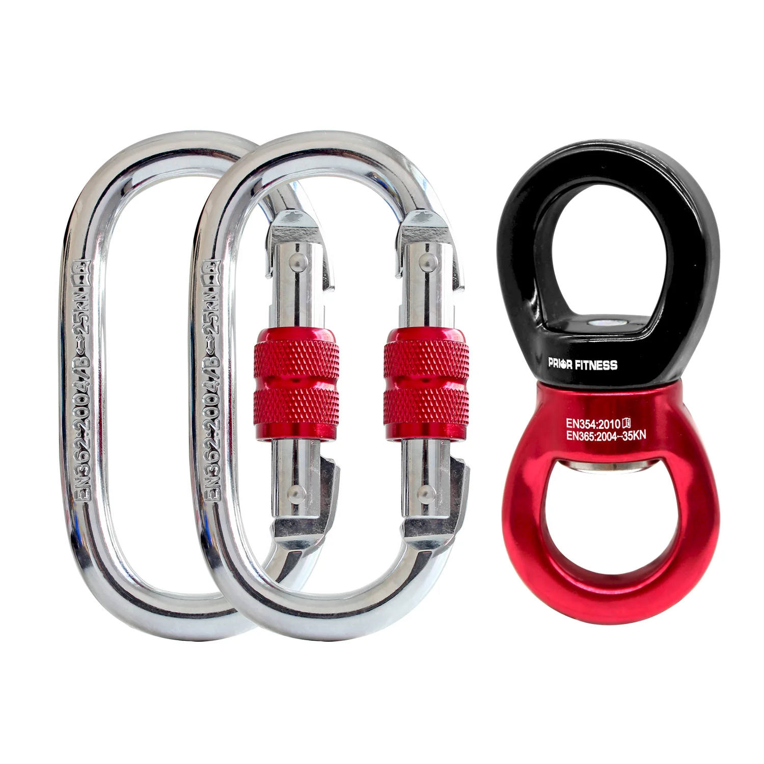 Graus de Giro Aptidão Safty Rotativo Conector Montanhismo Buckleg Escalada 35kn 360 1 Aptidão safty 360 graus de giro rotativo