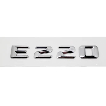 

Car Trunk Rear Emblems Badge Letters Alphabet Sticker E220 For Mercedes Benz E Class 170 W110 W114 W115 W123 W124 W210 W211 W212