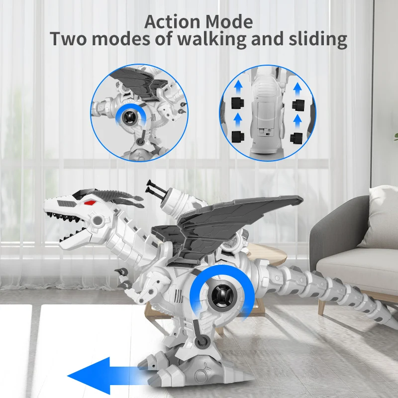 Mist Spray Remote Control Dinosaurs Toys Electric Dinosaur RC Robot Animals Educational Toys for Children Boys Gifts