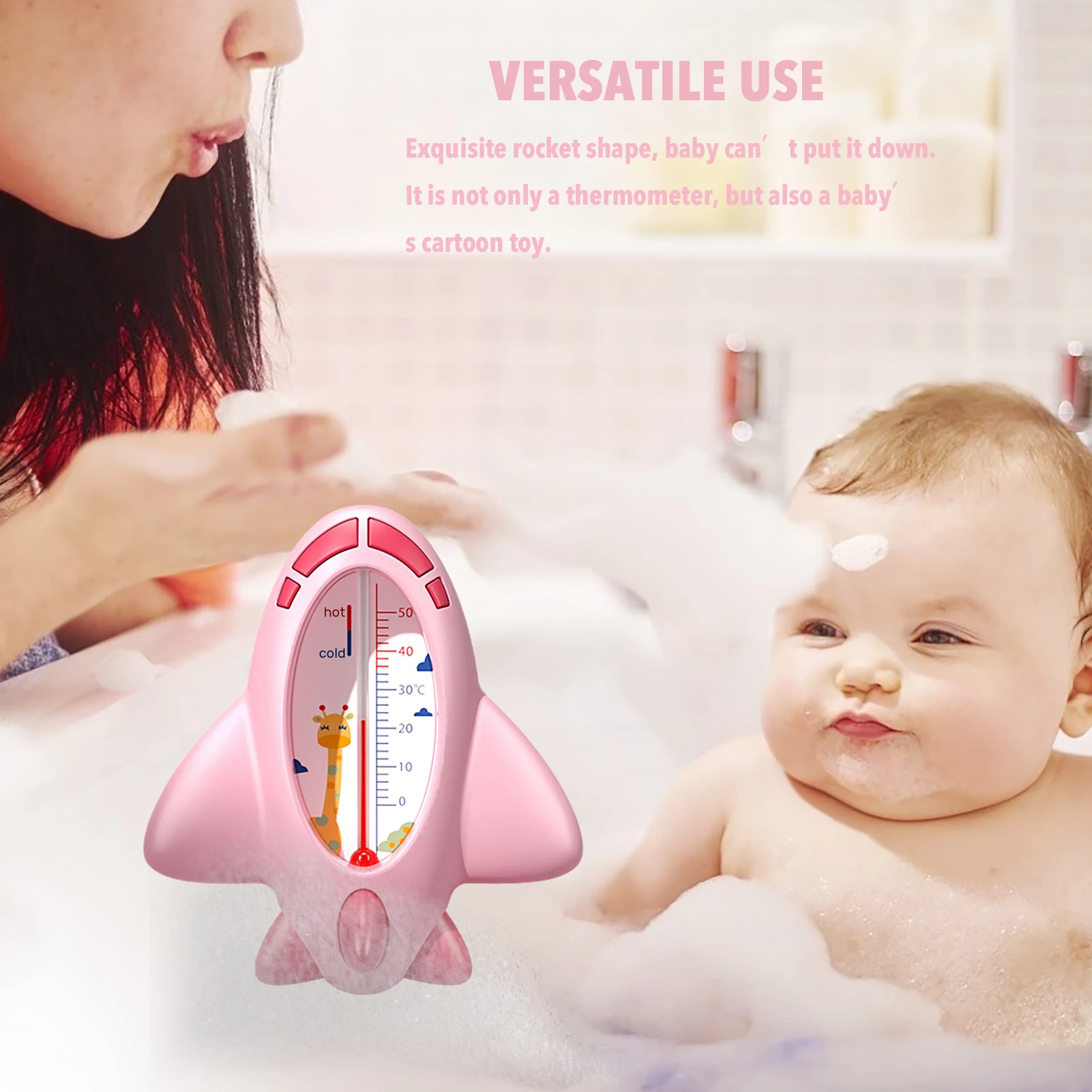 Thermomètre de bain flottant en sécurité pour bébé, jouet d'eau pour bébé,  tortue de natation, chaîne enroulée, horloge, jouets de bain pour enfants -  AliExpress