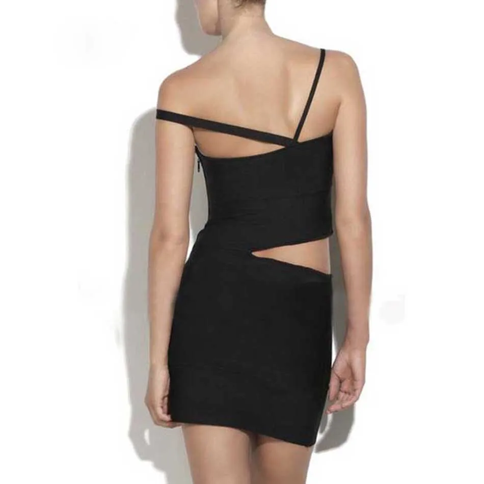 Sue-Dream-2017-new-women-fashion-black-halter-neck-bandage-dress-back-Spaghetti-Strap-Elegant-hollow (2)