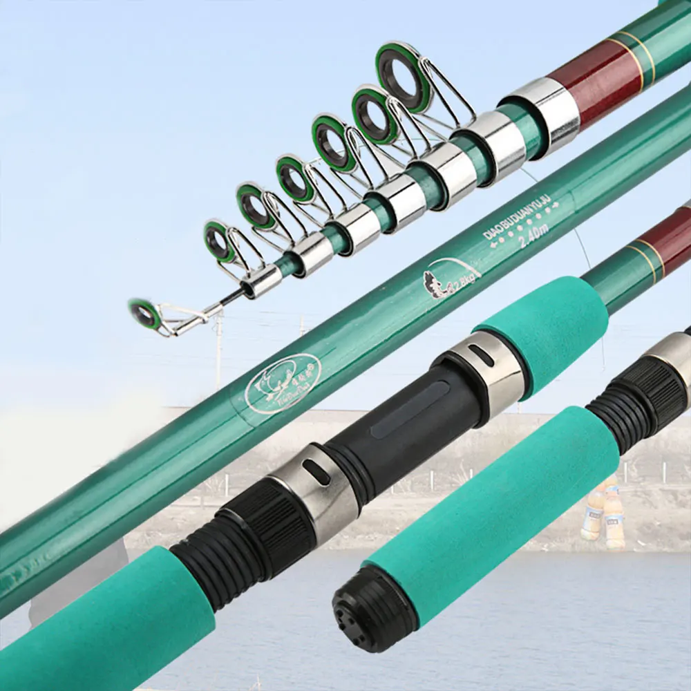 

Fishing Rod Pond Sea Sport Reservoir Fishing Gear Fishing Pole Practical Portable Green Fisheries Outdoor FRP