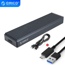 ORICO M2 NVME SSD Case dla PCIE M klucz M + B klucz SSD dysk USB C 10Gbps obudowa dysku twardego M.2 SATA SSD Box z kablem typu C do C