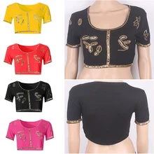 Топ для йоги, танца живота, короткий рукав, укороченный Топ для женщин, мягкая и дышащая футболка, укороченный топ для танца живота, Спортивная повседневная одежда