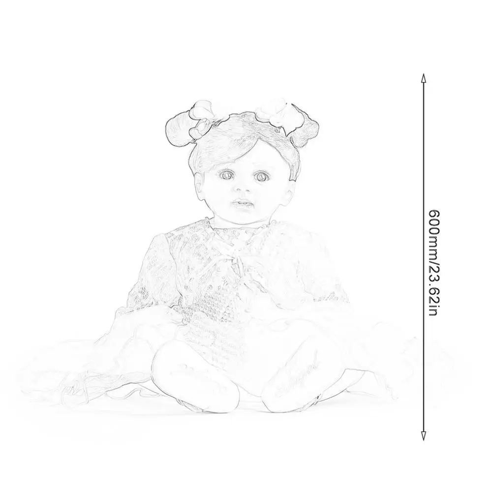 Bm0155 Reborn Baby Doll силиконовая виниловая Реалистичная кукла для девочек 55 см Реалистичная принцесса детская игрушка детский подарок на день рождения