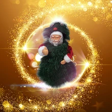 Рождество электрические игрушки образования Xmas Танцы и музыкальная игрушечная Беговая железная дорога для носки с изображением Санты и подарков для детей дошкольного возраста для мальчиков и девочек