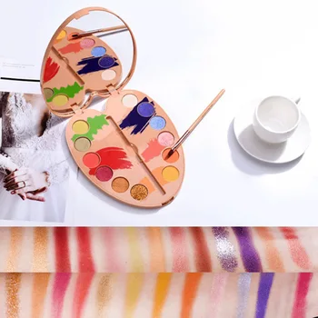 

12 Colors Eyeshadow Makeup Pallete Matte Shimmery Lasting Silky Powder Eye Cosmetic Set HJL2019