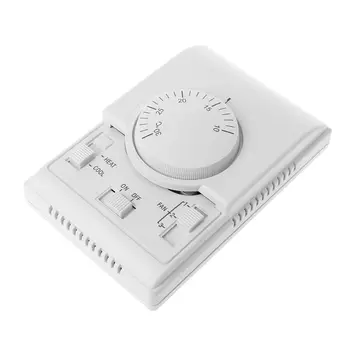 

AC 220V Room Mechanical Thermostat Control Switch Air Conditioner Fan Coil Temperature Controller