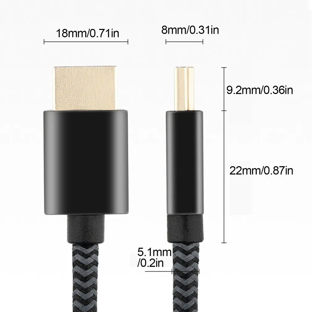HDMI ȣȯ ̺  ̺ 4K6 60Hz ̺   HDTV й ó 1.2m 2m 3m