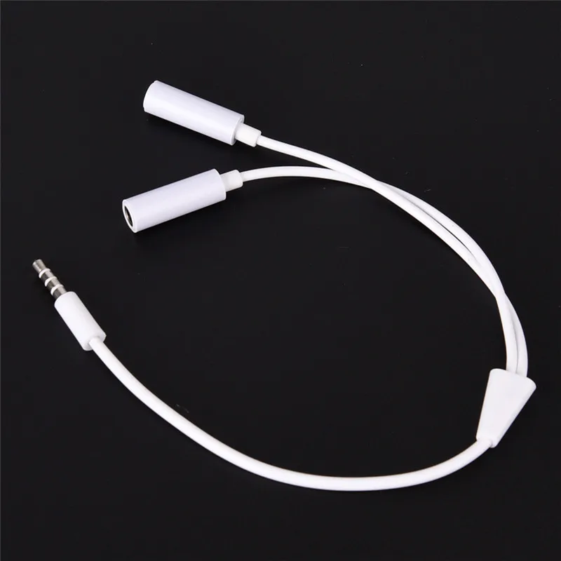 Y Splitter Cable 3.5 mm 1 Male to 2 Dual Female Audio Cable For Earphone Headset Headphone MP3 MP4 Stereo Plug Adapter Jack phone to hdmi converter