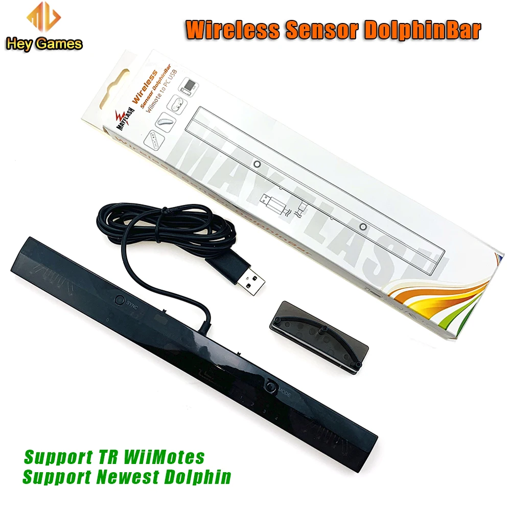 

MayFlash Sensor DolphinBar for Wii Remote Wireless Game Controller for Windows/PC Game Quick MYTODDLER Works as A Game Light Gun