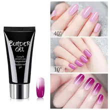 30 мл Температура Цвет Изменение быстро сухой УФ-строитель гель продлевающий половой акт набор для дизайна ногтей маникюрный набор